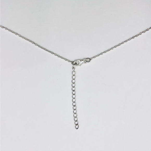 Marquise Cut Genuine Ruby Vintage 925 Sterling Silver Necklace - Picture 3 of 3